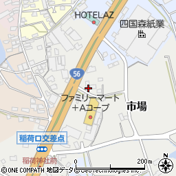 愛媛県伊予市市場129周辺の地図
