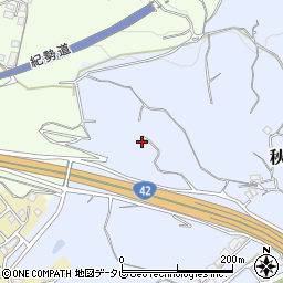 和歌山県田辺市秋津町932-1周辺の地図