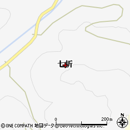 愛媛県砥部町（伊予郡）七折周辺の地図