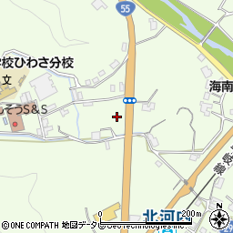 徳島県海部郡美波町北河内本村周辺の地図