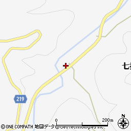 愛媛県伊予郡砥部町七折173周辺の地図