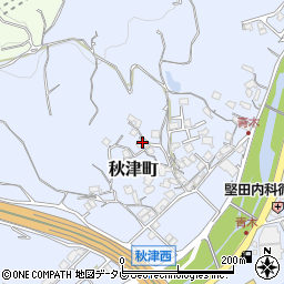 和歌山県田辺市秋津町1048周辺の地図