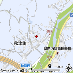 和歌山県田辺市秋津町1141-3周辺の地図