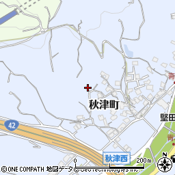 和歌山県田辺市秋津町1039周辺の地図