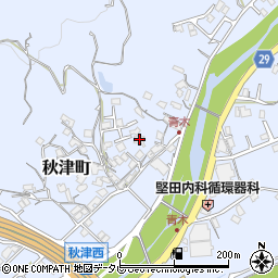 和歌山県田辺市秋津町1141-2周辺の地図