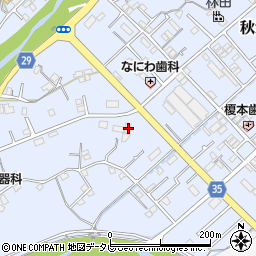 和歌山県田辺市秋津町57-2周辺の地図