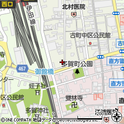福岡県直方市古町15-26周辺の地図