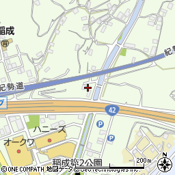 和歌山県田辺市稲成町981周辺の地図