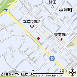 和歌山県田辺市秋津町189-8周辺の地図
