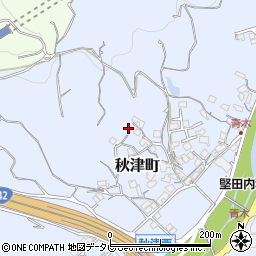 和歌山県田辺市秋津町1050周辺の地図
