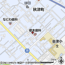 和歌山県田辺市秋津町214-5周辺の地図