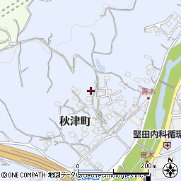 和歌山県田辺市秋津町1115周辺の地図