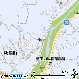 和歌山県田辺市秋津町1164-2周辺の地図