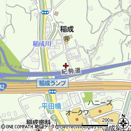 和歌山県田辺市稲成町709周辺の地図