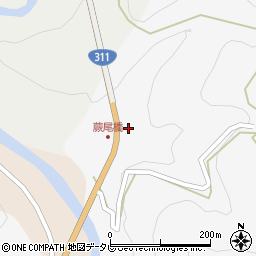 和歌山県田辺市鮎川1184周辺の地図