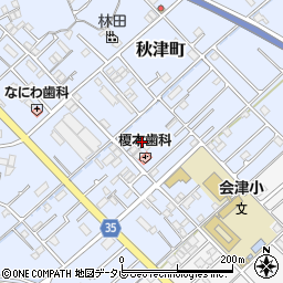 和歌山県田辺市秋津町214周辺の地図