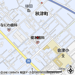 和歌山県田辺市秋津町214-6周辺の地図