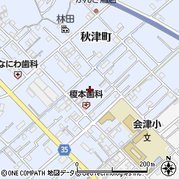 和歌山県田辺市秋津町214-1周辺の地図