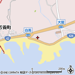 和歌山県田辺市芳養町42周辺の地図