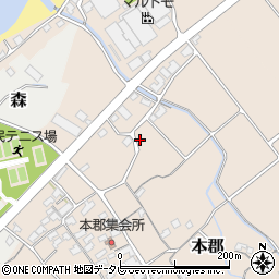 愛媛県伊予市本郡539周辺の地図