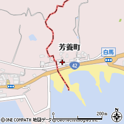 和歌山県田辺市芳養町1周辺の地図