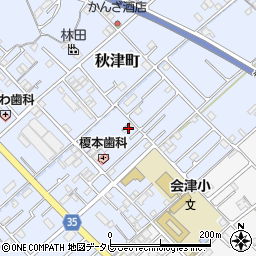 和歌山県田辺市秋津町216周辺の地図