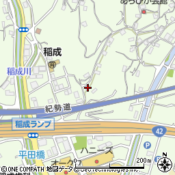 和歌山県田辺市稲成町879周辺の地図