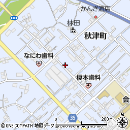 和歌山県田辺市秋津町225-11周辺の地図
