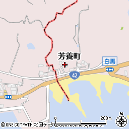 和歌山県田辺市芳養町4周辺の地図