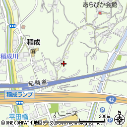 和歌山県田辺市稲成町881周辺の地図