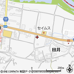 高知県土佐町（土佐郡）田井周辺の地図