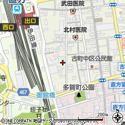 福岡県直方市古町15-17周辺の地図