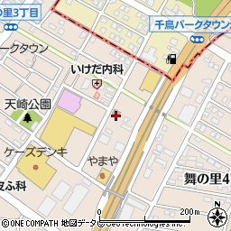 古賀舞の里郵便局周辺の地図