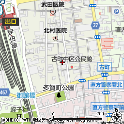 福岡ひびき信用金庫直方支店周辺の地図