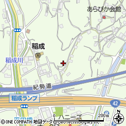 和歌山県田辺市稲成町851周辺の地図