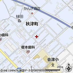 和歌山県田辺市秋津町252周辺の地図