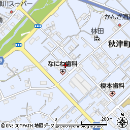 和歌山県田辺市秋津町180-8周辺の地図