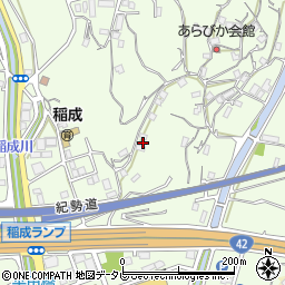 和歌山県田辺市稲成町882周辺の地図