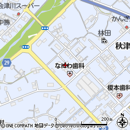 和歌山県田辺市秋津町180-11周辺の地図