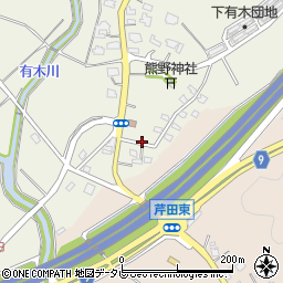 福岡県宮若市下有木305周辺の地図