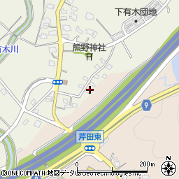 福岡県宮若市下有木299周辺の地図
