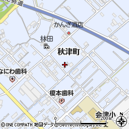和歌山県田辺市秋津町245-3周辺の地図