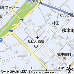 和歌山県田辺市秋津町183周辺の地図