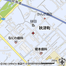 和歌山県田辺市秋津町220-3周辺の地図