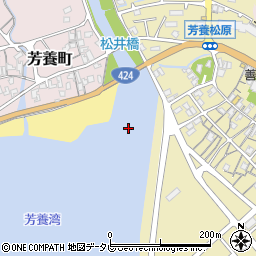 新松井橋周辺の地図