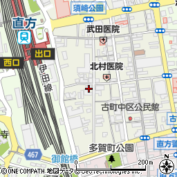 福岡県直方市古町15-10周辺の地図