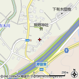 福岡県宮若市下有木296周辺の地図