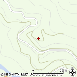 高知県香美市物部町市宇194周辺の地図