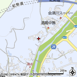 和歌山県田辺市秋津町1265-5周辺の地図