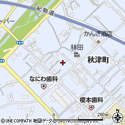 和歌山県田辺市秋津町230-5周辺の地図